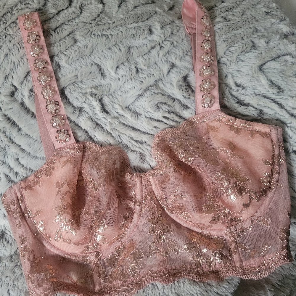 Victoria's secret lace embellished bralette